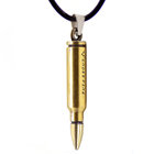 New Fashion Wholesale Fashion Gold steel Jewelries Accessories men bullet Pendant Necklace Emoji Jewelry