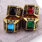 wedding engagement Latest Gold Plated Stainless Steel Jewelry  Gold Finger Men's Ring Designs Four color