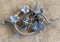 Wrought Iron Elements/ Ornaments/parts  for balusters and gates decorative -- Cast iron grapes leaves