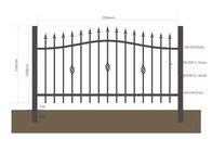 Decorative Iron fence/ Wrought iron fence/ Ornamental steel fence/ fence for home and garden decoration Europe style