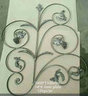 Wrought Iron Elements/cast iron Ornaments/cast iron parts  for balusters and gates decorative -- Cast iron grapes leaves