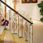 Wrought iron stair Decorative handrail Europe style for home and garden indoor or outdoor usage