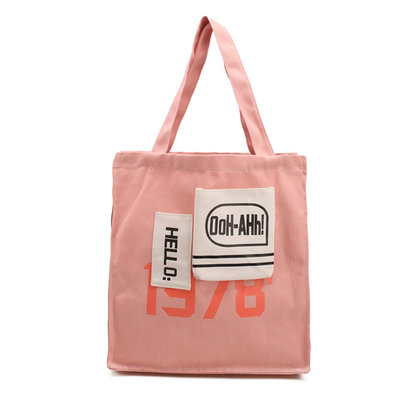 China Korean monogrammed shoulder bag small niche color canvas crossbody bag eco-bag lady supplier