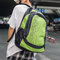 Personality large capacity student backpack fashion zipper computer pocket backpack soft geometric pattern backpack supplier