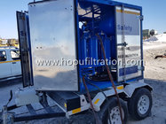 mobile trailer mounted vacuum transformer oil purifier,insulation oil filtration ,dielectric oil purification system