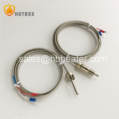 China PT100 Stainless Steel High Temperature Sensor K E Type Thermocouple for Plastic Extruder Die Head Extrusion Machine supplier