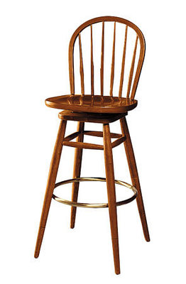 China Elegant French Style Wooden Bar Stools Chair With Round Back Upholstery Fabric supplier