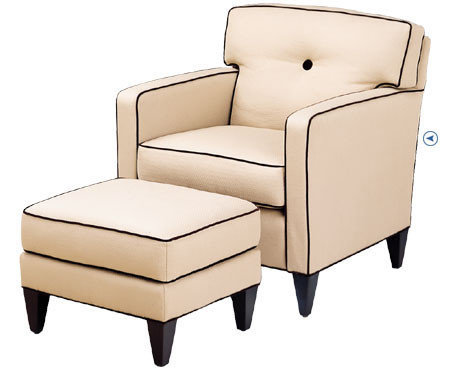China High End Cream Leisure Chair Ottoman Accent Two Arm Chaise Lounge supplier