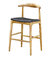 Wooden High Bar Stools With Arms Upholstery For Bar Furniture And Bistro Furniture supplier