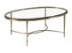 Stainless Steel Gilding Glass Top Coffee Table French Elegant supplier