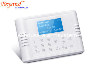 China Quad-Band GSM+PSTN Dual Network Touch Keypad LCD Display Wireless House Alarm System supplier