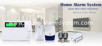 China LCD Display Touch Keypad GSM SMS Home Alarm System with 30 wireless zone supplier