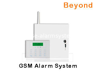 China LCD GSM Metal Case Commercial Alarm Systems with 16 Wired zones 31 Wireless zones supplier