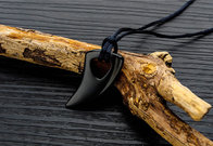 Fashion Jewelry Men's Horn Shape Pendant Trendy Stainless Steel Wolf Tooth Necklace Personality Simple Man Necklace