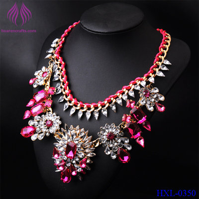China New Fashion good quality chokers necklaces crystallizer jewelry supplier