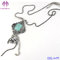 New Hot Fashion Vintage Chain Turquoise Stone Beads Necklace for women best gift Pendant Necklaces Party Jewelry ho supplier