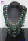 Fashion leaves green crystal vine necklace rhinestone fringe tassel necklace supplier
