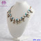 Fashion Handmade Elegant Sweet Crystal Flower Waterdrop Pendant Gemstone Necklace supplier