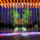 Programmable Musical Waterfall Decorative Indoor Fountain Digital Graphic Water Curtain Sprinkler For Indoor Decoration