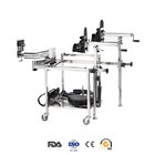 Hydraulic lifting adjustable surgical manual operating table with kidney bridge