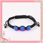 Wholesale Shambhala bracelet 10mm multi-color alloy stones bead bracelet B004