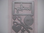 Spellbinders DIY scissors Heart Template Die cut decorative border  love Templates ET-6504