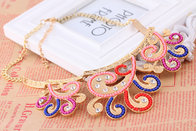 Popular diamond alloy beads necklace clavicle chain branches  Necklaces MD-1439