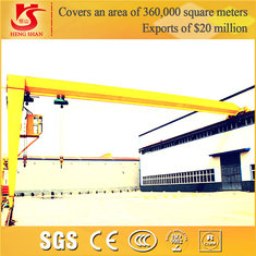 China Manufacturer With Low Price BMH Model Semi Gantry Crane With Electric Hoist supplier