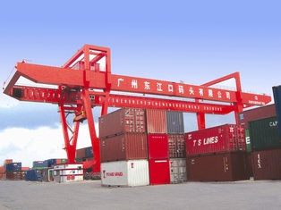 China 45ton Capacity Double Girder Rail Mounted Container gantry Crane supplier