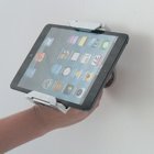 wall-mounted metal display lock tablet stand 360 degree rotation up and down adjustable