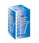 Flexible Plastic Straw for Drinking Aid ,white flexible straw , 73/4inch pack of 400ct