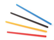 Ø 7 mm / 14 cm Plastic straight straw assorted red/yellow/black/blue per 500pcs dispenser