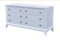 6-drawer white painted wooden dresser,console cabinet for hotel bedroom furniture,hospitality casegoods