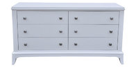 6-drawer white painted wooden dresser,console cabinet for hotel bedroom furniture,hospitality casegoods