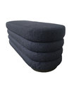 Fully blue linen fabric upholstery bench/ ottoman/bed bench for hotel bedroom furniture,soft seating for hotel bedroom