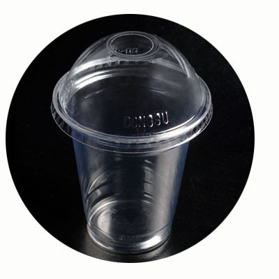 China DISPOSABLE PLASTIC PET CUP, GOOD QUALITY, WITH COVER OR LID, LOGO ACCEPTABLE supplier