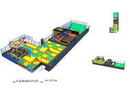 836 M2 Trampoline Attraction Multi Game Indoor Playground Trampoline World