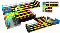 858M2 Commercial Amusement Trampoline Park with Climbing Wall/ Trampoline Park Made in China