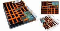 350M2 Chinese Jumping Bed Indoor Trampoline Park for Kids and Adults Used Indoor