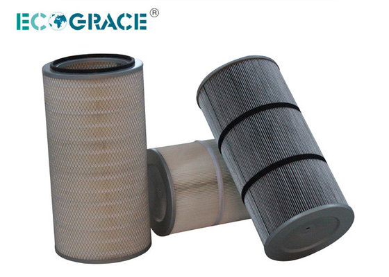 China Water and Oil Repellent PE Material Air Filter Cartridge For Cement Plant supplier