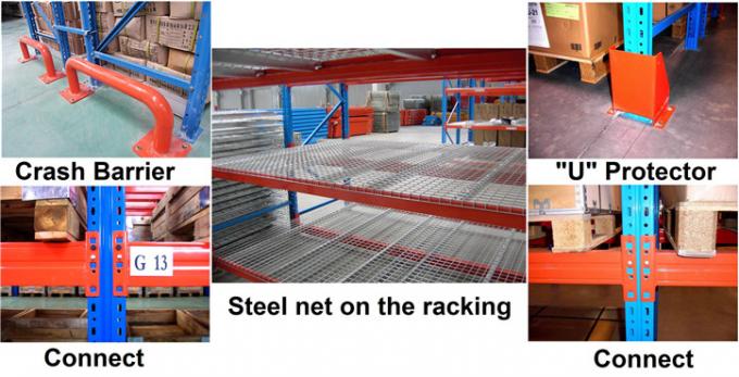 Reliable Warehouse Racking Systems With High grade SS400 Cold Rolled Steel