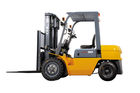 China Four wheel 2.5T gasoline forklift truck with side shifter and container mast for container loading distributor