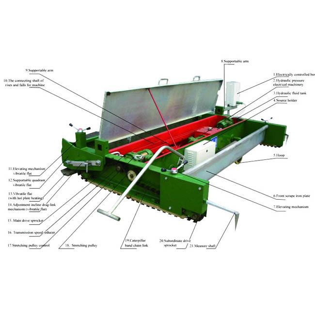 Factory Supply TPM 2.5 Rubber Runway Paver Machine Track Laying Machine 