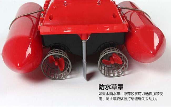 Red Popular Remote Control Fishing Bait Boat Can Fish Automatically