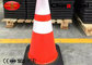 500mm PVC Road Safety Cones For Security , 280*280 Base Size supplier