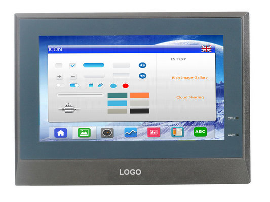 China 7 Inch Industrial Touch Screen HMI , HMI Touch Screen Panel 800×400 Resolution supplier