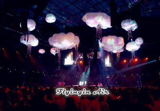 4m Hanging Inflatable Cloud for Stage, Concert, Party and Event