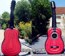 3m/4m Height Inflatable Guitar for Music Festival and Concert Decoration