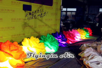 Customized Inflatable Led Flower Chian with Light for Concert and Wedding Night Decoration