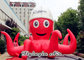 Decorative Cartoon Model, Red Inflatable Octopus with Hat for Advertisement